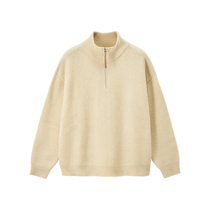 Comfort Core Wool Blend Half-Zip Sweater