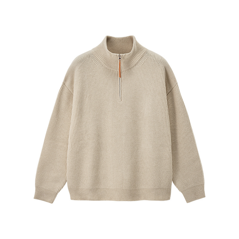 Comfort Core Wool Blend Half-Zip Sweater