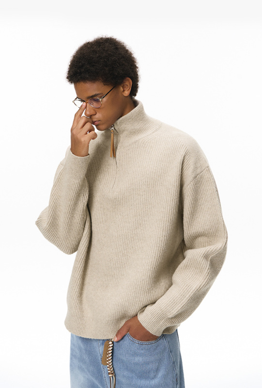 Comfort Core Wool Blend Half-Zip Sweater