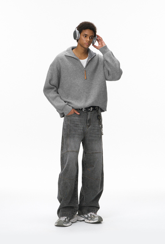 Comfort Core Wool Blend Half-Zip Sweater