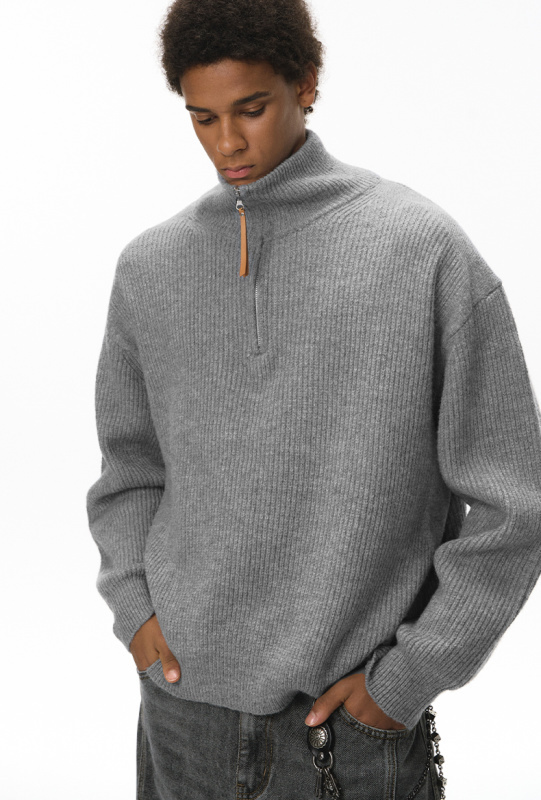 Comfort Core Wool Blend Half-Zip Sweater