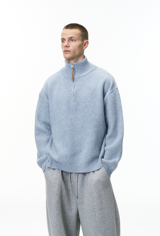 Comfort Core Wool Blend Half-Zip Sweater