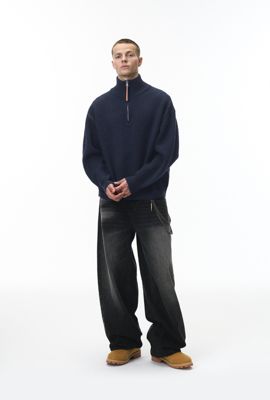 Comfort Core Wool Blend Half-Zip Sweater