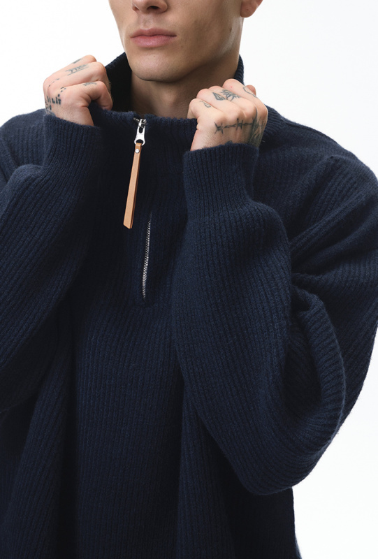 Comfort Core Wool Blend Half-Zip Sweater