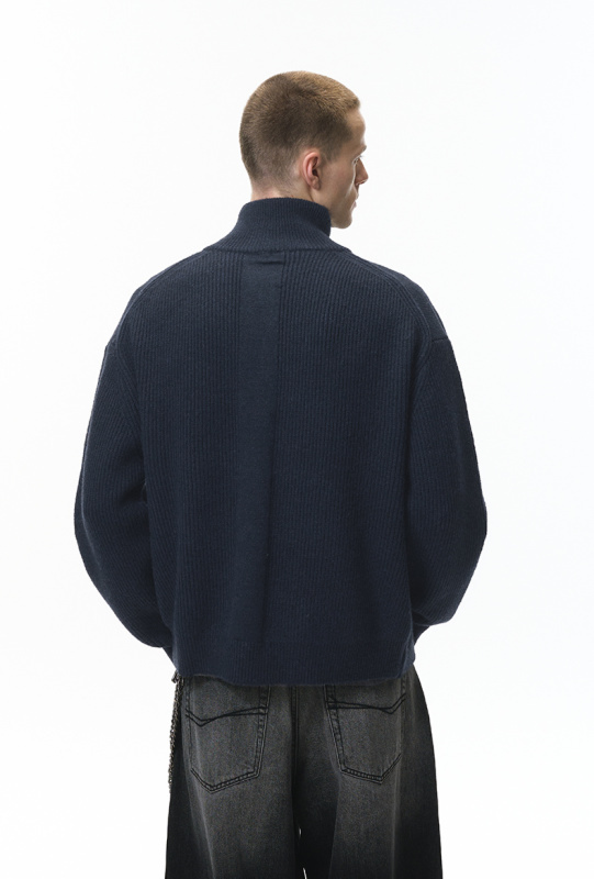 Comfort Core Wool Blend Half-Zip Sweater