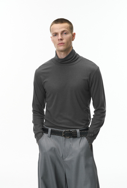 Comfort Core Wool Blend Turtleneck