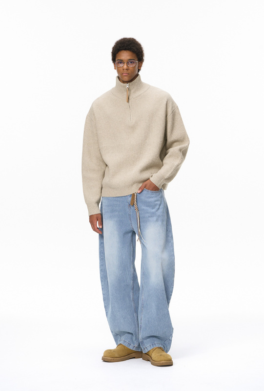 Comfort Core Wool Blend Half-Zip Sweater