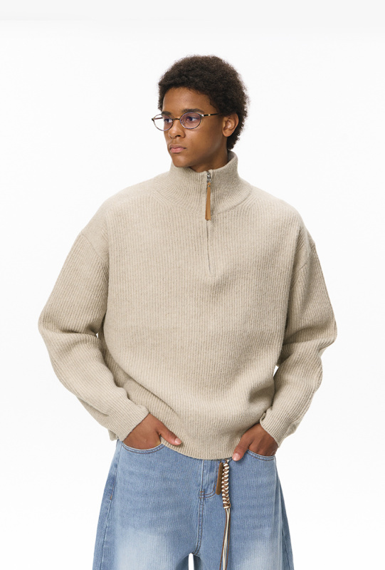 Comfort Core Wool Blend Half-Zip Sweater