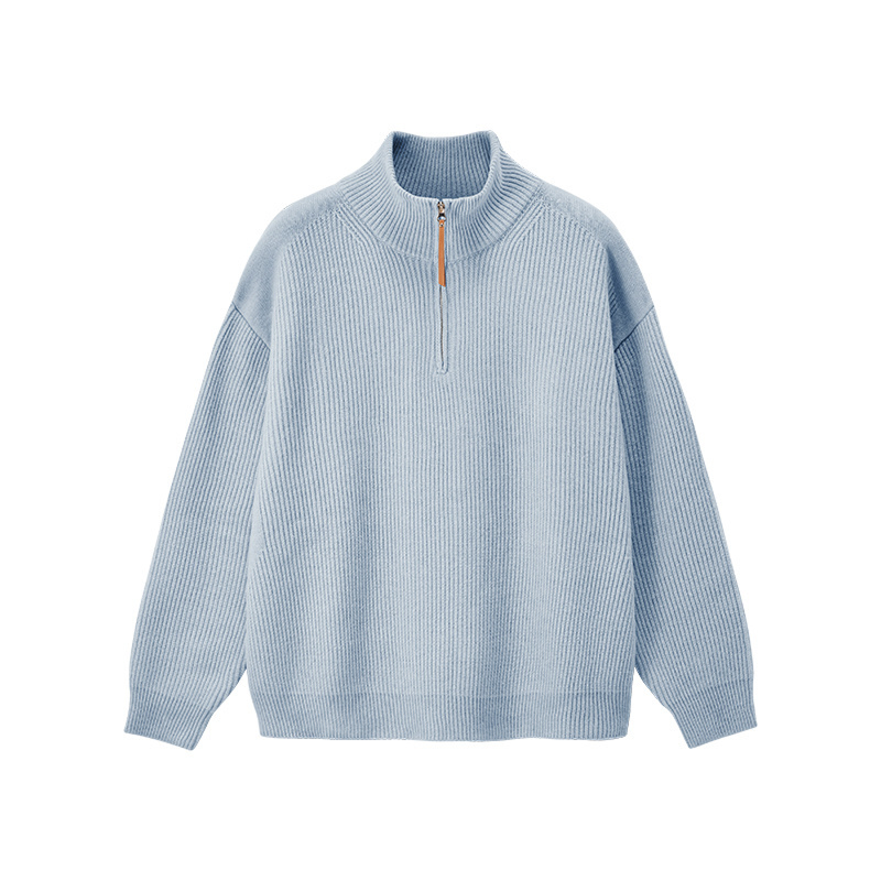 Comfort Core Wool Blend Half-Zip Sweater