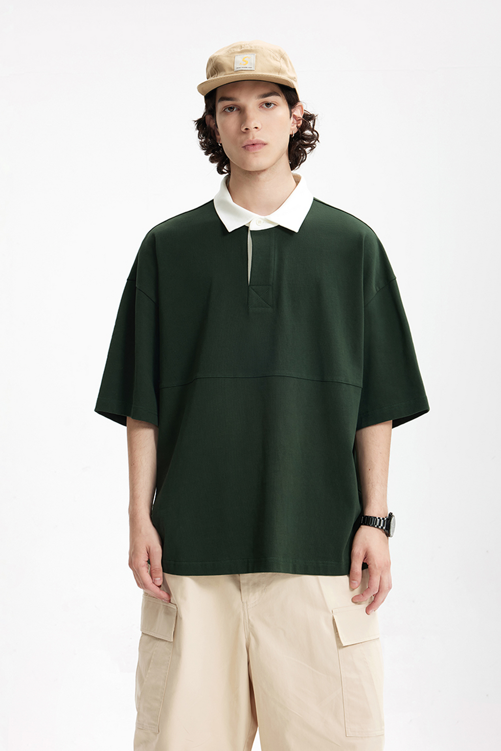 ORBIT White Collar Classic Polo