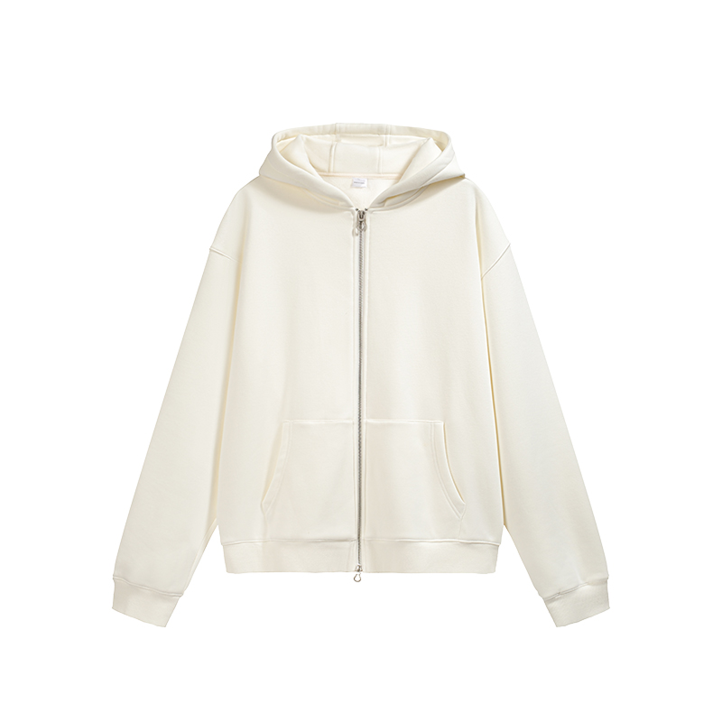 White hoodie on a white background