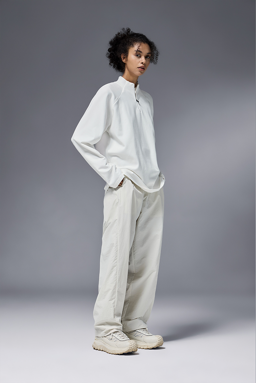 NEBULA Fleece Zip Base Long Sleeve Tee