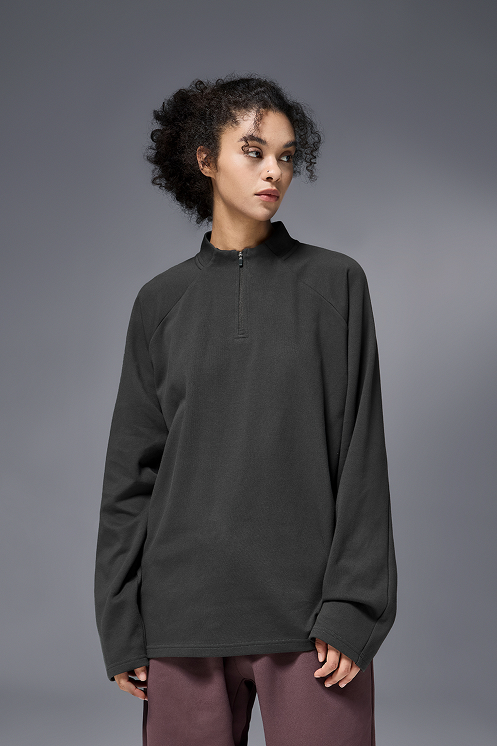 NEBULA Fleece Zip Base Long Sleeve Tee