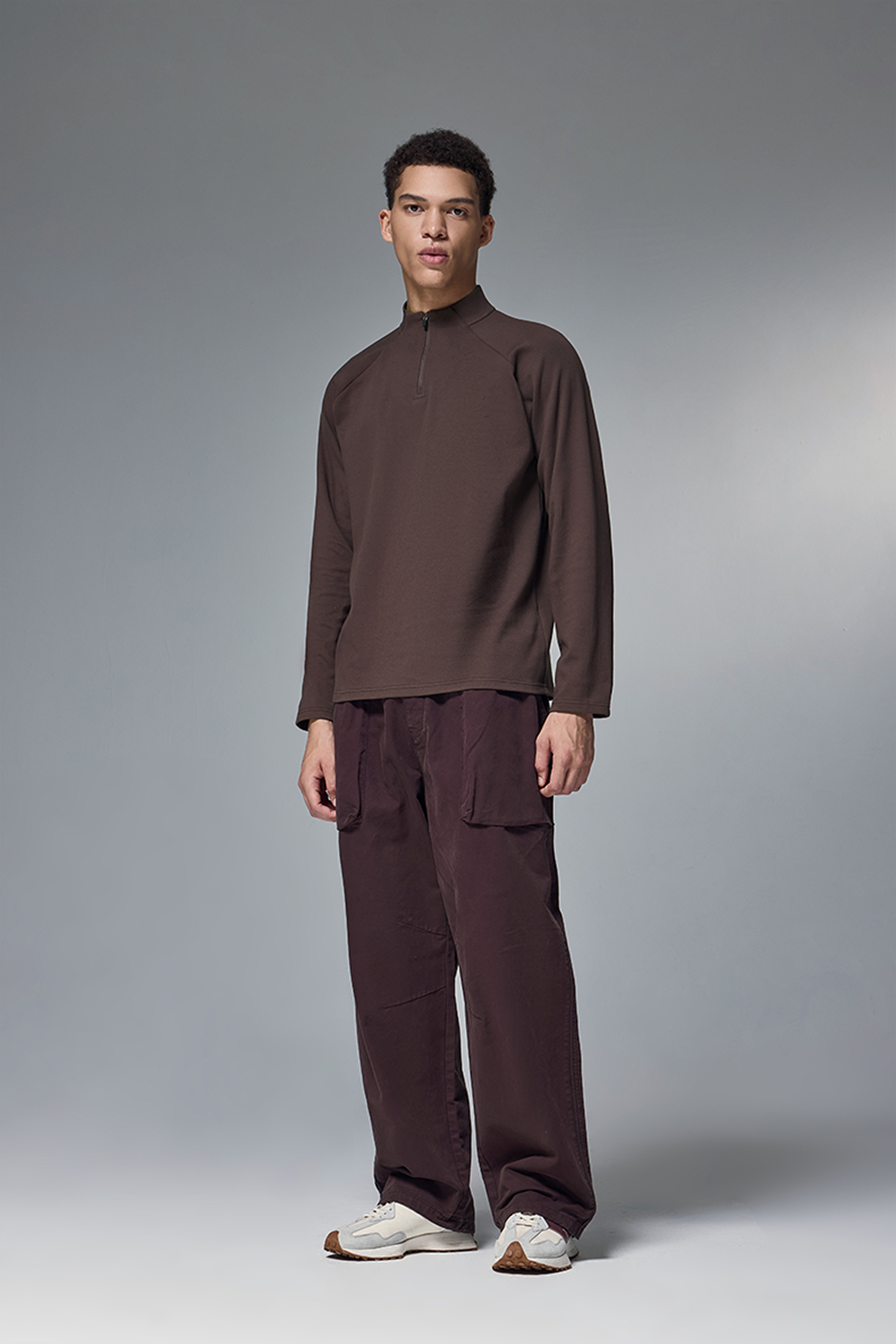 NEBULA Fleece Zip Base Long Sleeve Tee